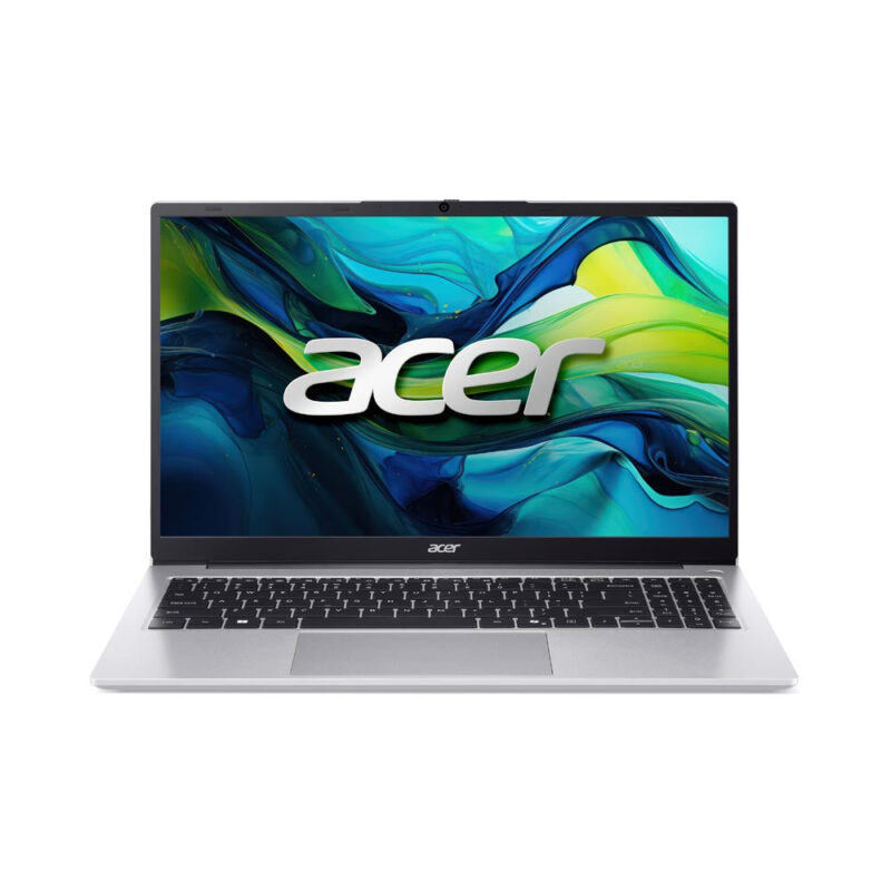Acer Aspire Lite 15 laptop shown open in silver color