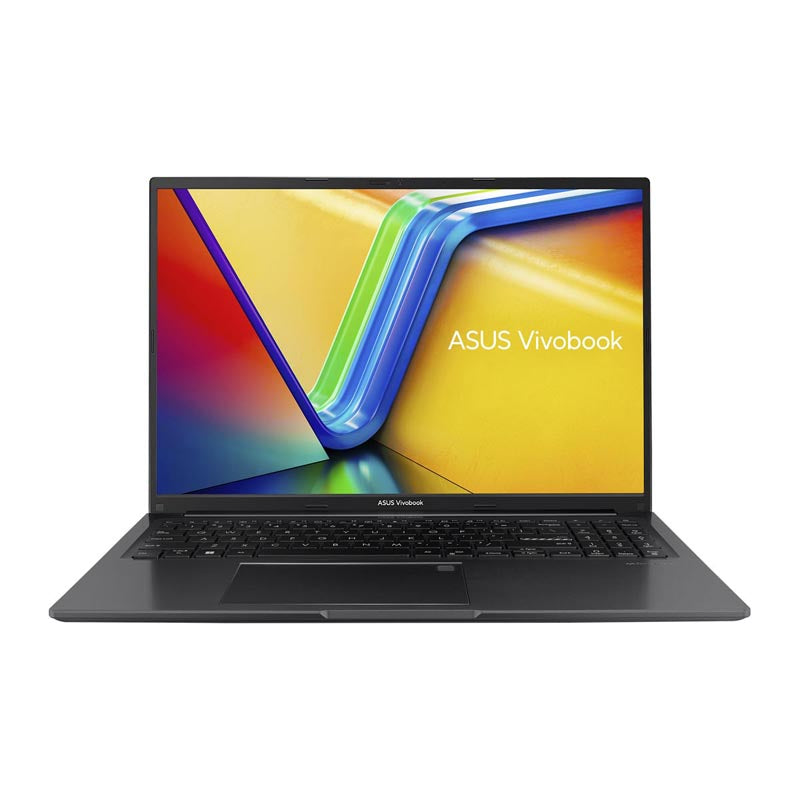 Asus Vivobook 16 laptop shown open in black color