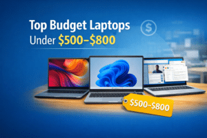 Top Budget Laptops Under $500–$800